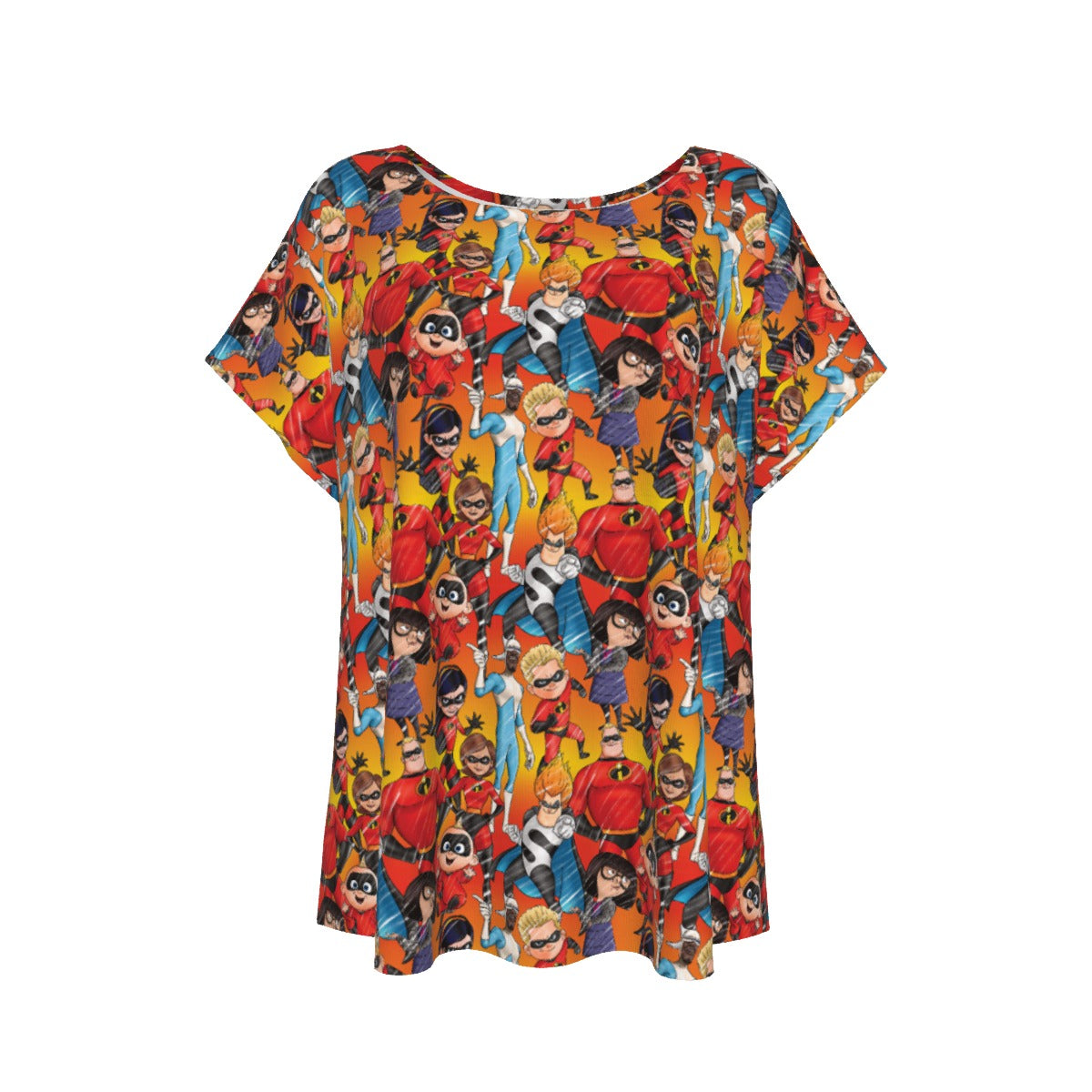 Super Squad Sketched - Women’s Relaxed Fit Scoop Tee