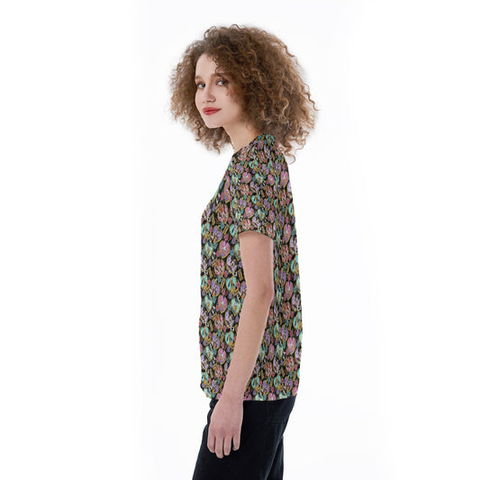 Tattoo Hearts Classic Crewends - Women's Short Sleeve V-Neck T-Shirt