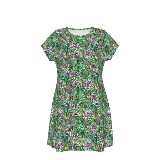 Fairytale Florals – Bayou Blooms - Women's T-Shirt Dress