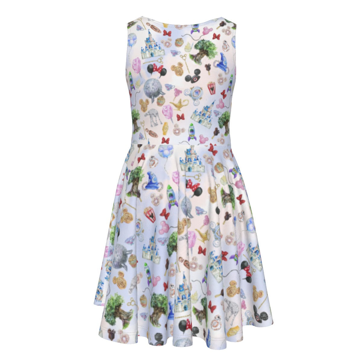 WDW Park Hopper - Kid's Sleeveless Skater Dress