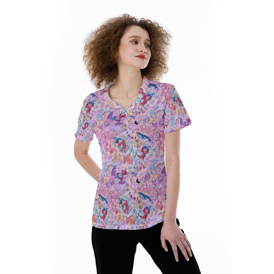 Magical Fantasia Symphony - Women's Short Sleeve V-Neck T-Shirt