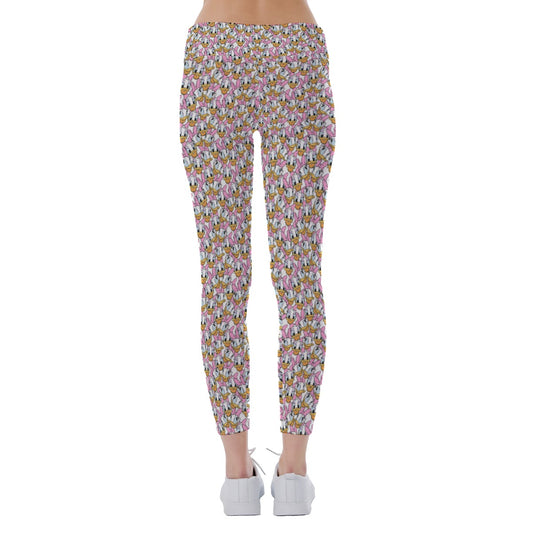 Many Faces of Daisy Duck - Women's Yoga Leggings