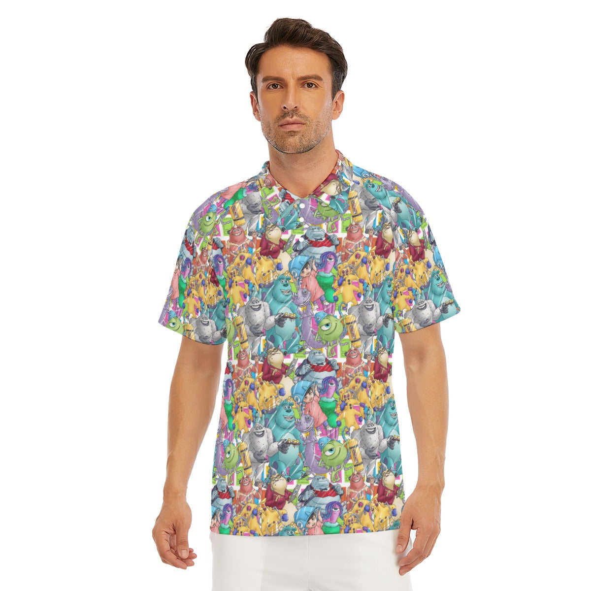 Monster Mayhem Sketched - Men's Polo Shirt