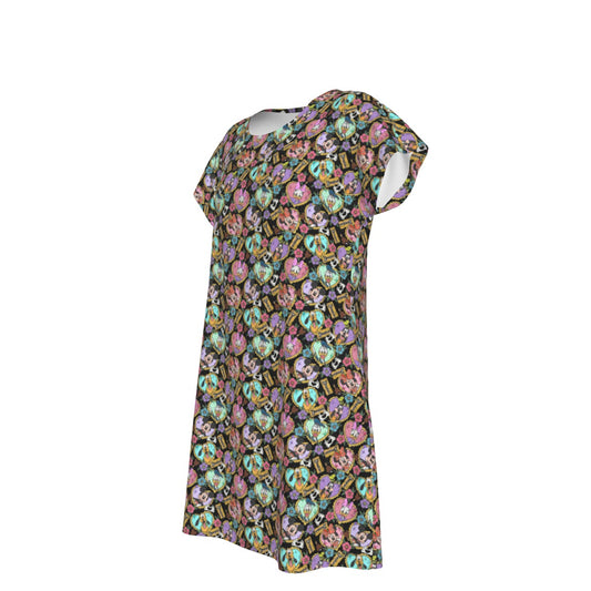 Tattoo Hearts Classic Crew - Women's T-Shirt Dress