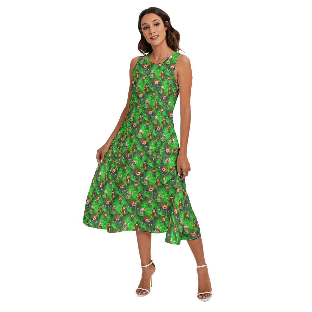 Wicked Witches’ Covenches - Women’s Diagonal Pocket Midi Dress