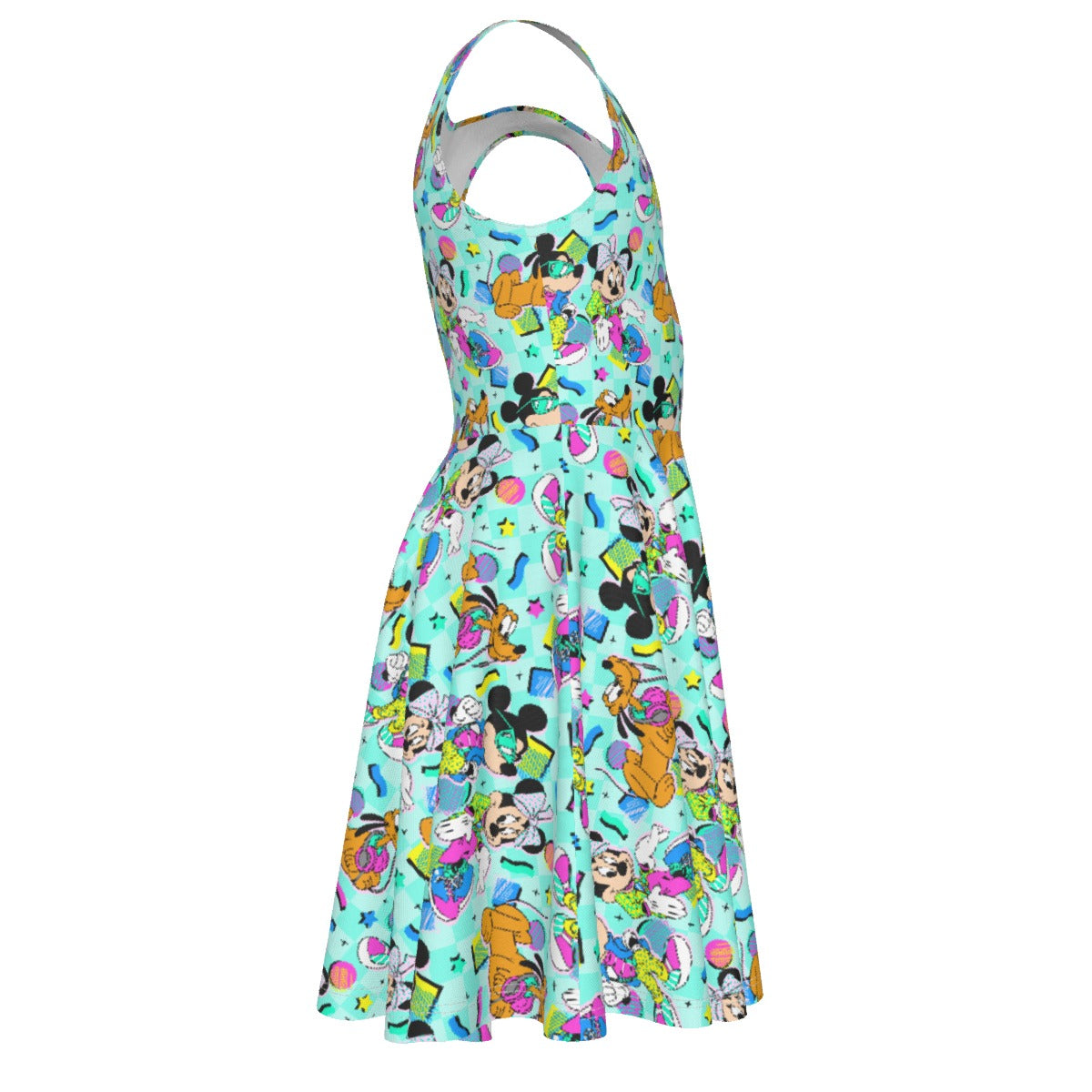 80s Pop Party Pals - Kid's Sleeveless Skater Dress
