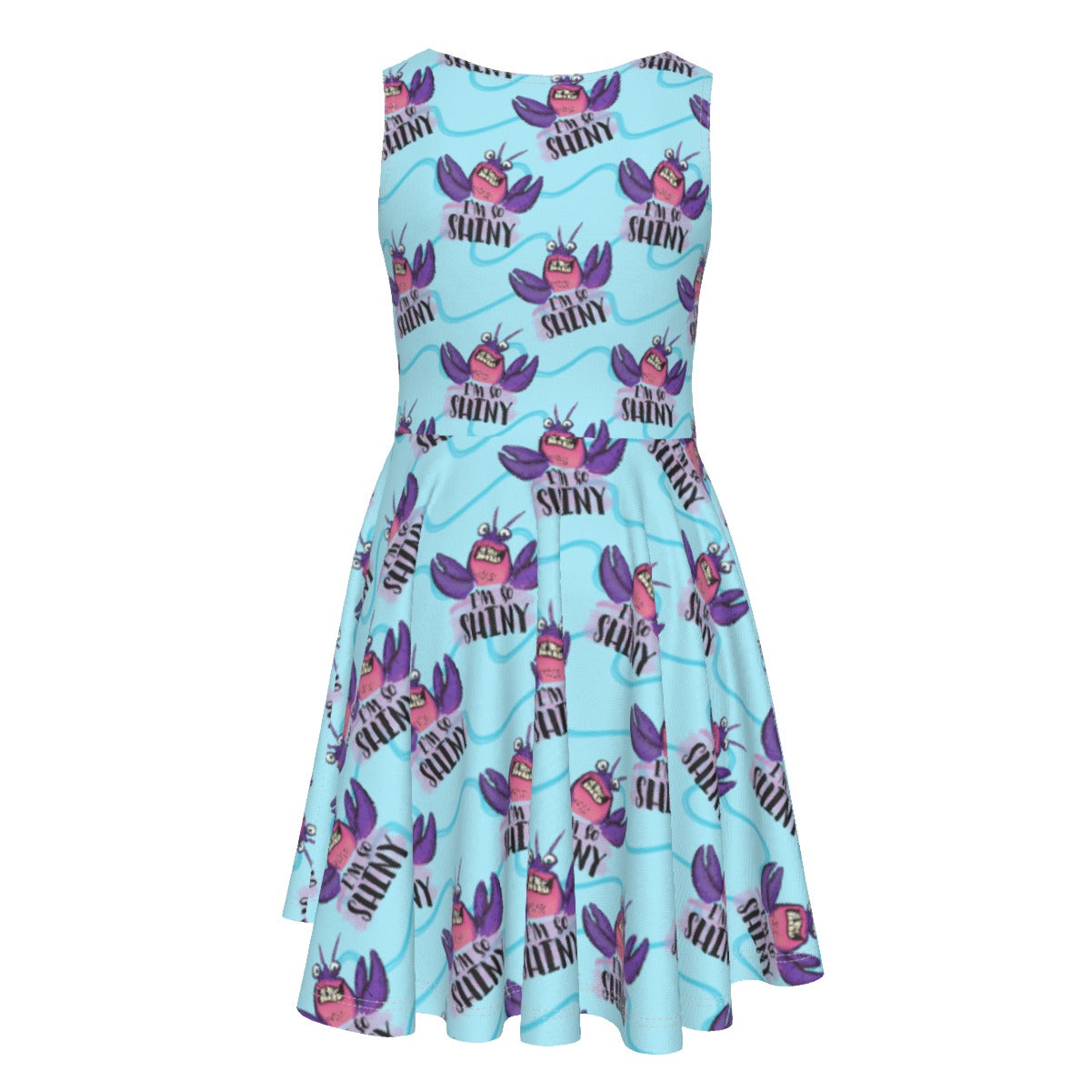 Shiny Deep-Sea Villain - Kid's Sleeveless Skater Dress