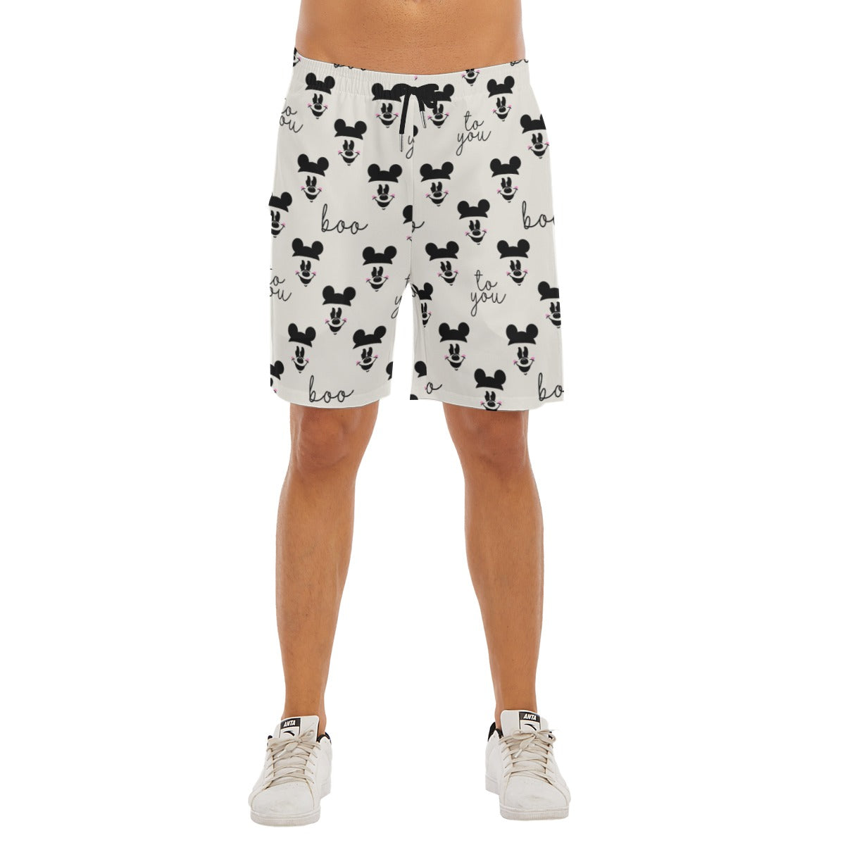 Spooky Mouse Greetings - Men’s Pocket Beach Shorts