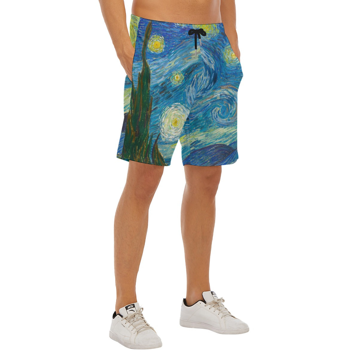 Van Gogh Starry Night - Men’s Pocket Beach Shorts