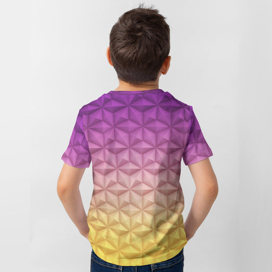 Geometric Spaceship Sphere - Kid’s Short Sleeve T-Shirt