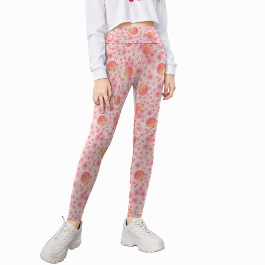 Summer Fruits - Peaches - Kid's Leggings
