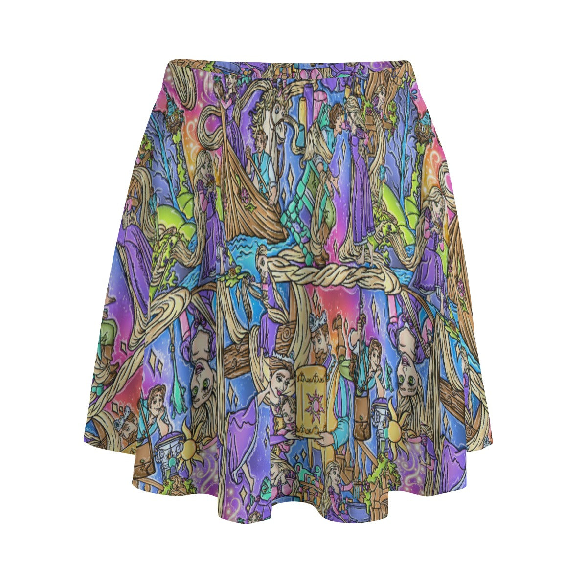 Golden Hair Storybook Scenes - Women's Pocket Skater Skirt