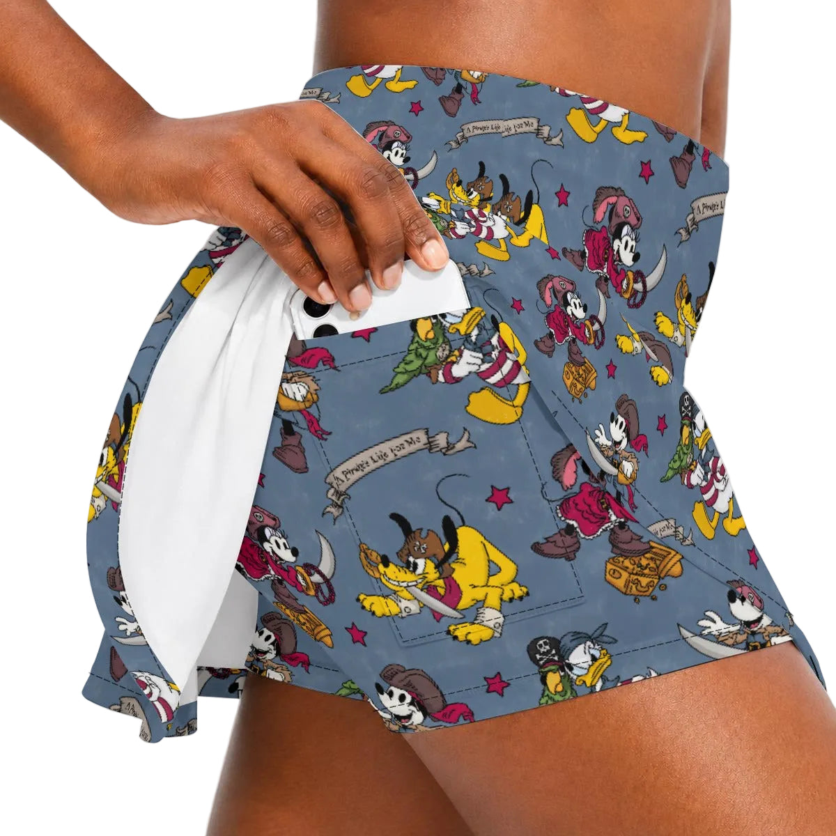 Cruise Pirate Night - Women’s Athletic Skater Skort with Pockets