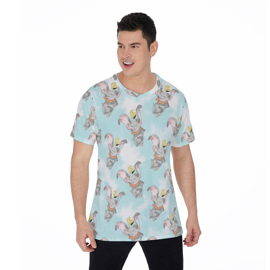 Sketch of Flying Elephant - Men's Short Sleeve T-Shirt