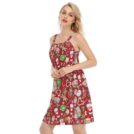 Christmas Snack Goals - Women’s Adjustable Sundress