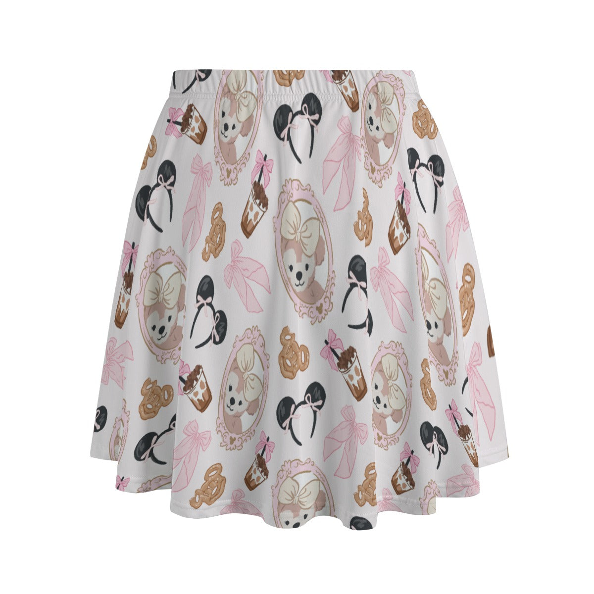 Bow Bear Sweet Day - Women's Pocket Skater Skirt