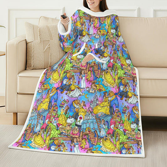 Enchanted Tale Storybook Scenes - Wearable Blanket Hoodie
