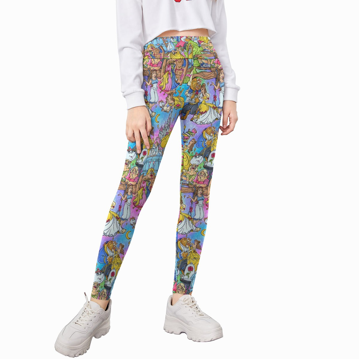 Enchanted Tale Storybook Scenes - Kid's Leggings