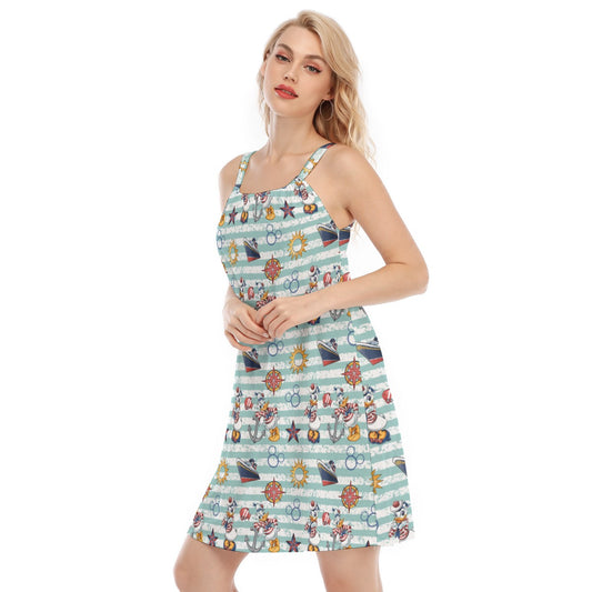 Sailor Duo on Deck - Women’s Adjustable Sundress