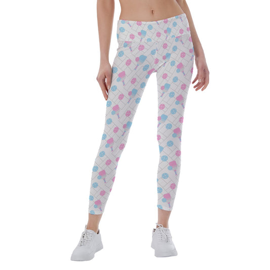 Pickleball Court Spin - Women's Yoga Leggings