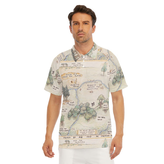 Hundred Acre Map - Men's Polo Shirt