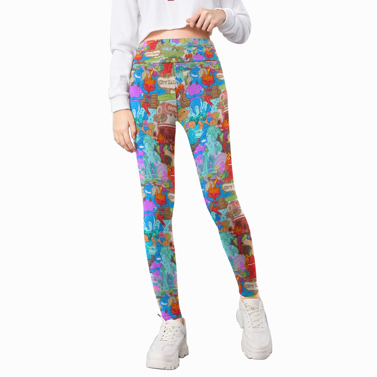 Element City Scene Collage - Kid's Leggings