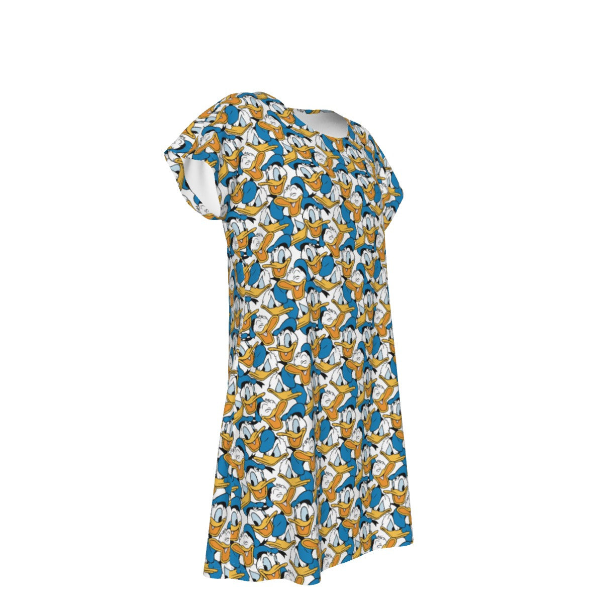 Many Faces of Feisty Duck - Women's T-Shirt Dress