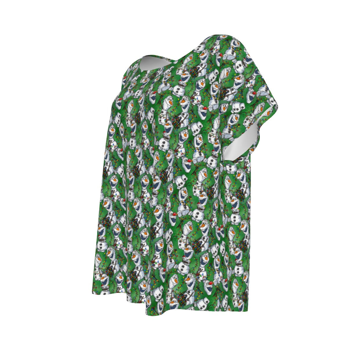 Sketched Snowman Christmas - Women’s Relaxed Fit Scoop Tee