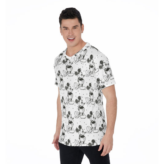 Sketch of Classic Mouse - Men's Short Sleeve T-Shirt
