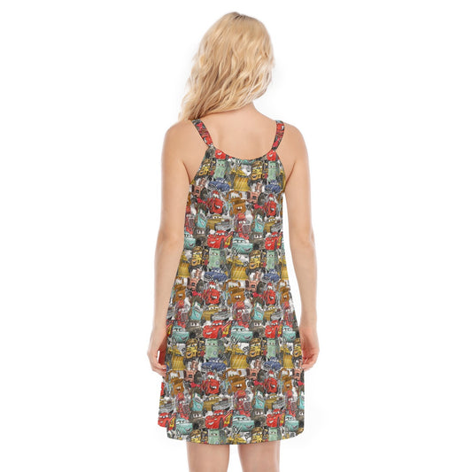 Racing Legends Sketch - Women’s Adjustable Sundress