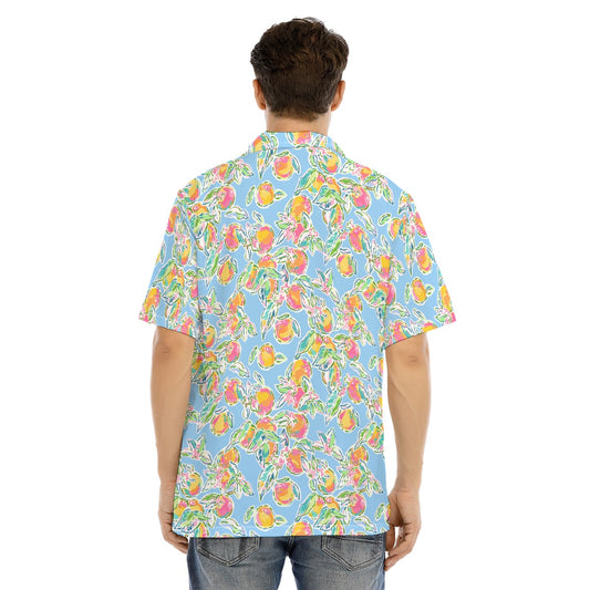 Peachy Keen - Men's Hawaiian Button Up Shirt