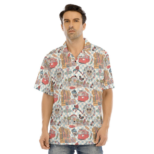 Revamped DCA - Men's Hawaiian Button Up Shirt