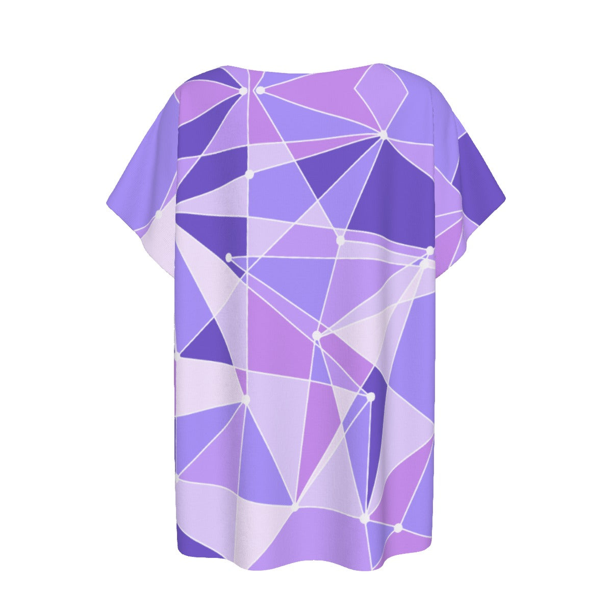 Geometric Purple Wall - Women’s Relaxed Fit Scoop Tee
