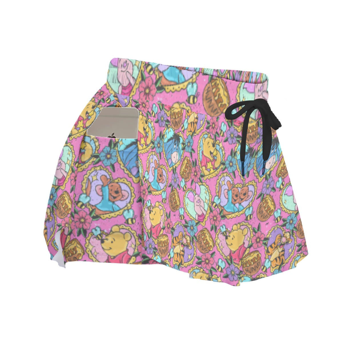 Tattoo Hearts Woodland Friendsends - Women's Flowy Pocket Shorts