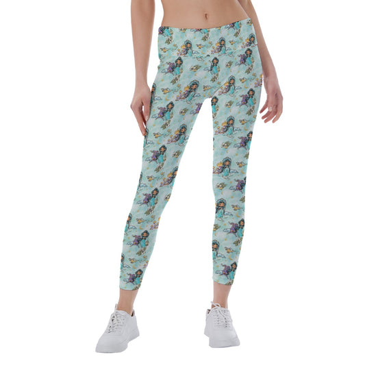 Whimsical Desert Princess - Women's Yoga Leggings