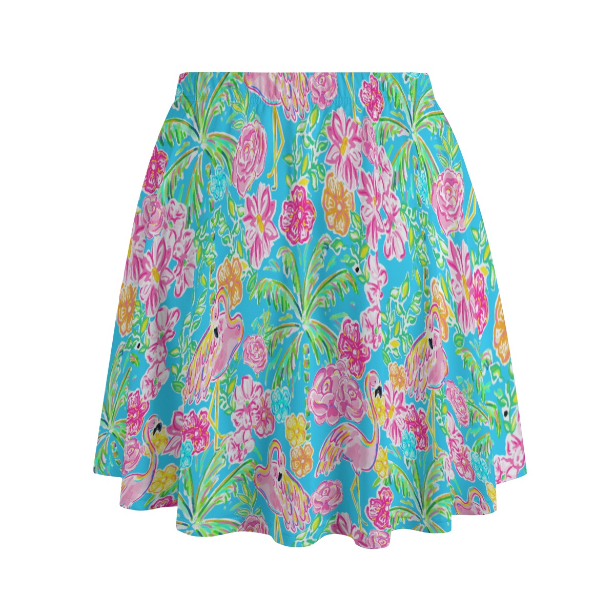 Flamingo Fiesta - Women's Pocket Skater Skirt