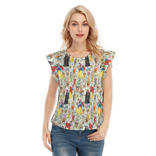 Fairest Crew Sketch - Women’s Flutter Sleeve Top