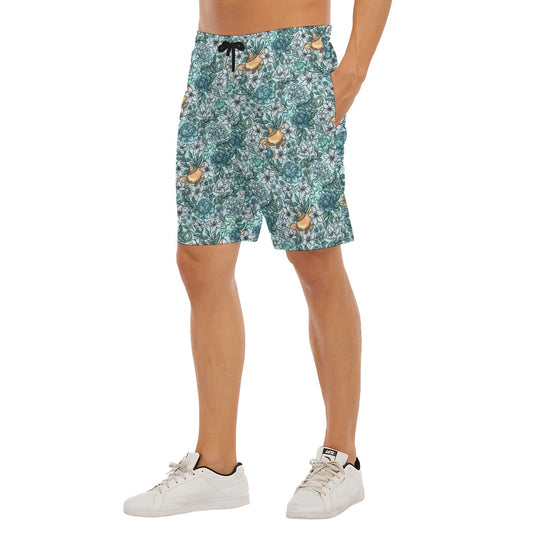 Fairytale Florals - Arabian Princess - Men’s Pocket Beach Shorts
