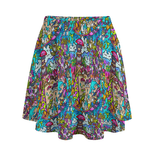 Island Beach Bash - Women's Pocket Skater Skirt