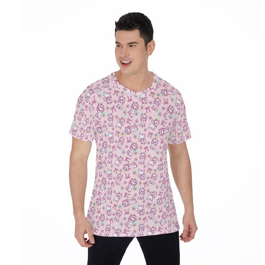 Rainbow Bow Kitty - Men's Short Sleeve T-Shirt