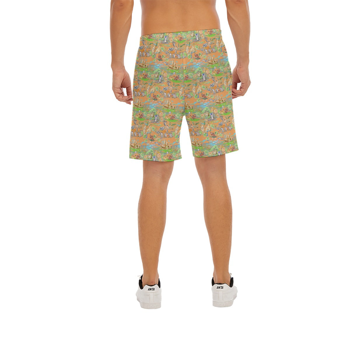 Savanna Sunset Stories - Men’s Pocket Beach Shorts
