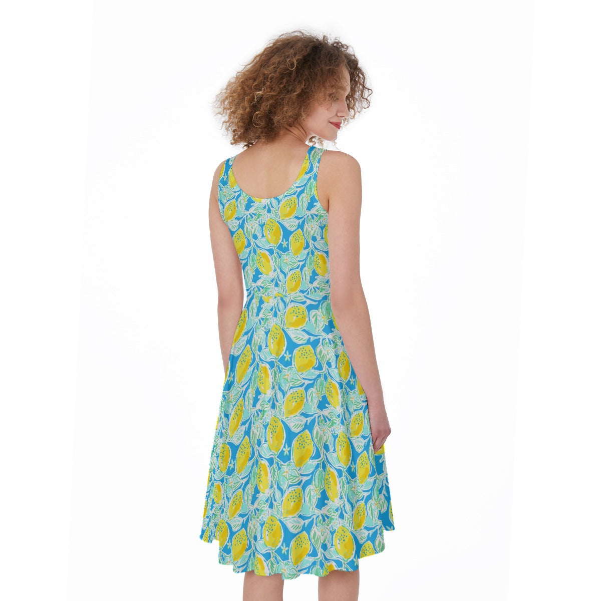Lemon Drop Daydream - Pocket Midi Skater Dress
