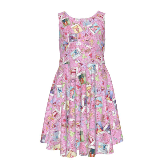 Holiday Winter Princess Christmas Snapshots - Kid's Sleeveless Skater Dress