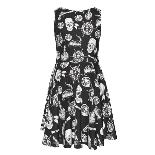 A Pirate Life - Kid's Sleeveless Skater Dress