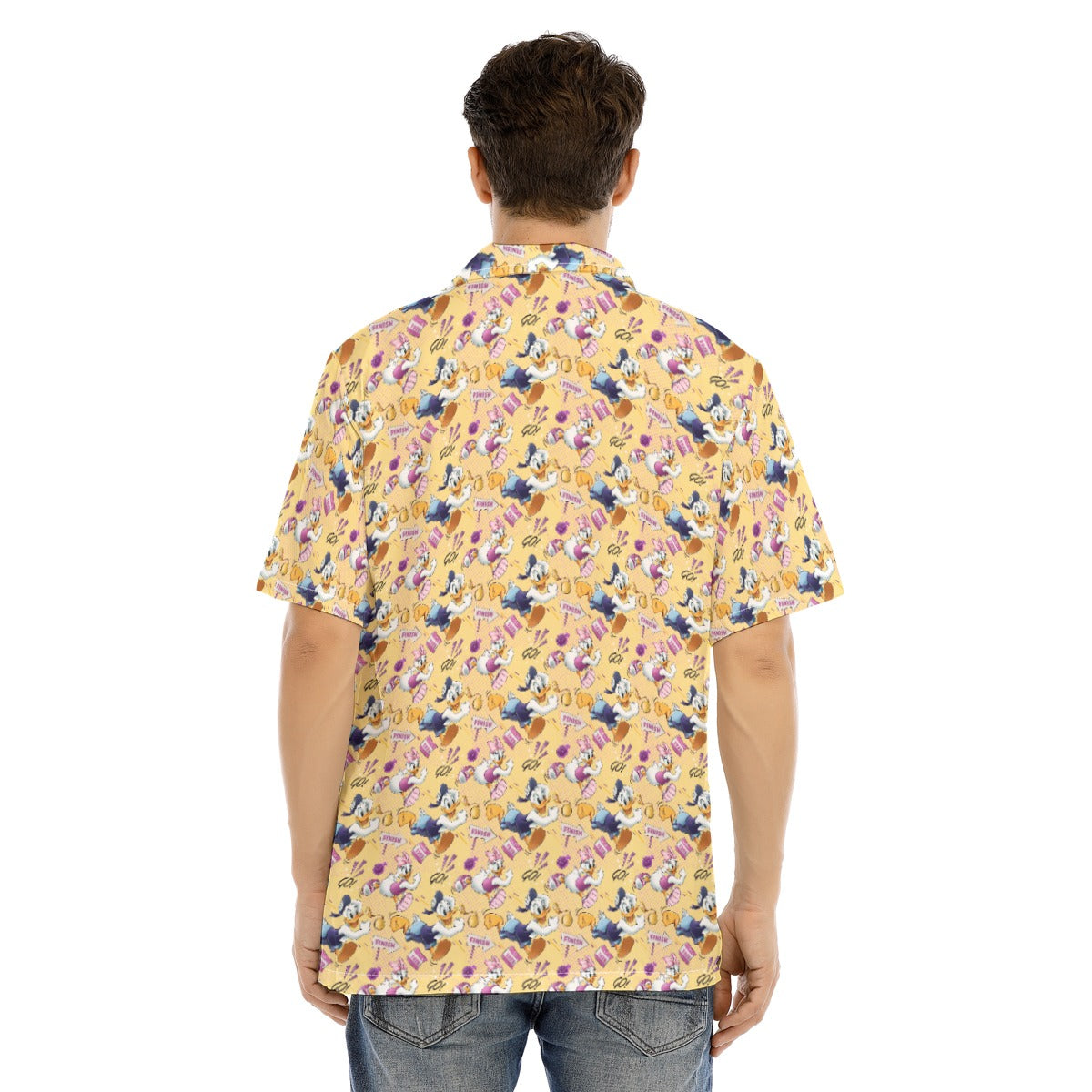 Feisty Marathon Match-Up - Men's Hawaiian Button Up Shirt