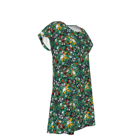 Beloved Couple as Spooky Pair - Women's T-Shirt Dress