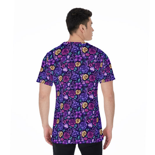 Fairytale Florals – Dark Sea Witch - Men's Short Sleeve T-Shirt