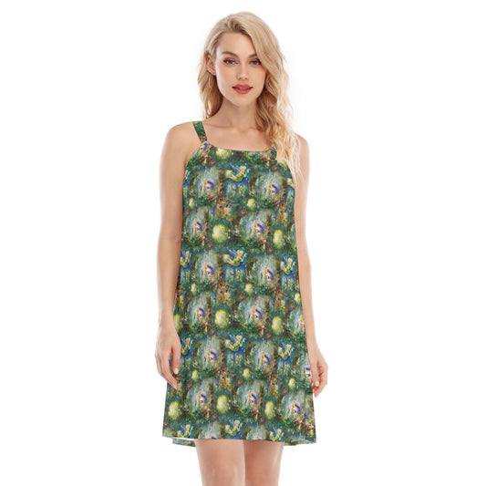 Pixie Fairy in Hollow - Women’s Adjustable Sundress