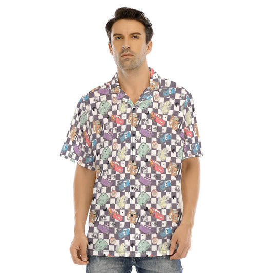 Halloween Racing Crew - Men's Hawaiian Button Up Shirt