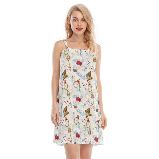Curious Wonderland Icons - Women’s Adjustable Sundress